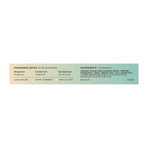 Miniatura 2 de Skylar - Perfume Isle Escape, Eau de Perfume, hipoalergénico y limpio, para mujeres y hombres, vegano y seguro, fresco, con notas de bergamota