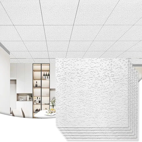Miniatura 14 de Art3d Paneles Acústicos para Techo Suspendido 24x48 Paquete de 10, Paneles Insonorizados 2x4ft para Revestimientos de Pared, Blanco