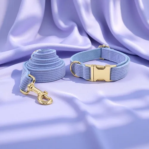 Miniatura 4 de PETDURO Collar de perro personalizado en púrpura claro de luxo suave - Cordón de cordero - Collar personalizado con nombre y teléfono grabados