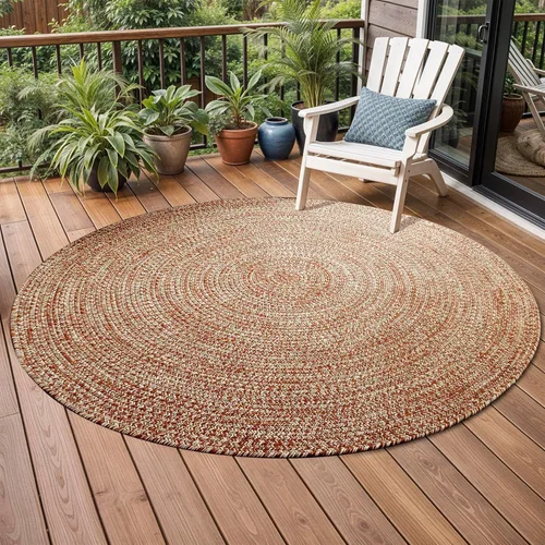 Miniatura 49 de Superior Alfombra de área grande para interiores y exteriores, reversible, trenzada, decoración del piso del hogar para sala de estar, cocina