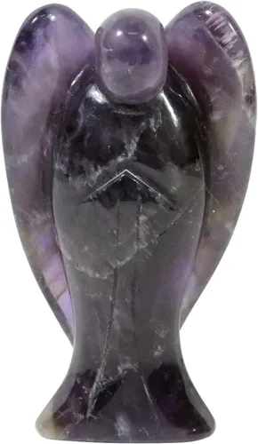 Miniatura 9 de Amogeeli Figura de piedra de bolsillo de ángel guardián tallado de jade amarillo de 3 pulgadas para decoración del hogar Jade amarillo/amarillo