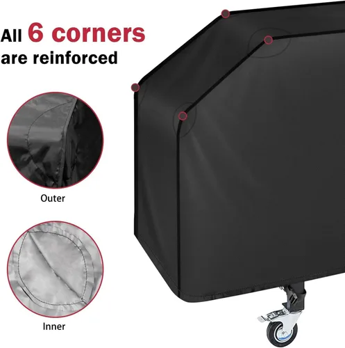 Miniatura 4 de iCOVER - Cubierta de parrilla de 36 pulgadas para Blackstone, impermeable, ligera, de poliéster, protección para parrilla, cubierta de parrilla