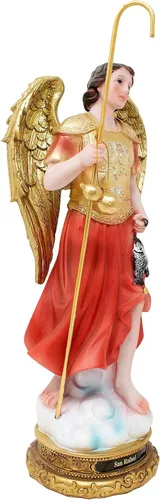 Miniatura 2 de DVDMATINEMOVIES - Estatua de resina de Arcángel San Rafael, varios tamaños, material de resina, arcángel San Rafael, decoración del hogar, eventos