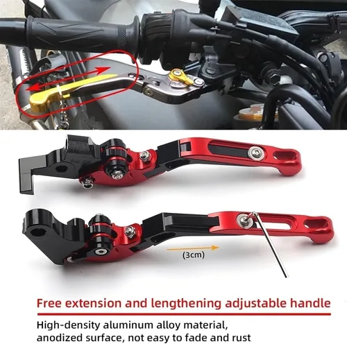 Miniatura 4 de Palancas de embrague de freno de motocicleta para Kawasaki Vulcan S 650 650cc VERSYS 1000 2022 Palancas de embrague de motocicleta ajustable