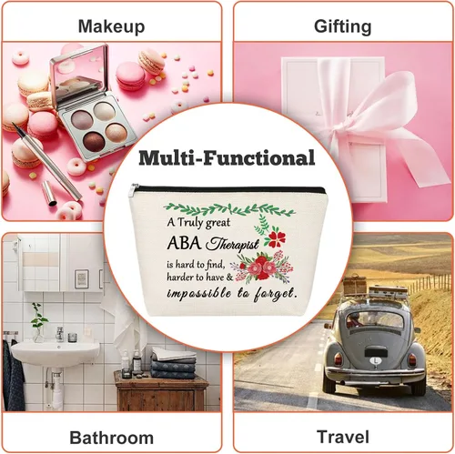 Miniatura 7 de ABA Therapeut, regalo de agradecimiento para terapeuta, bolsa de maquillaje, terapeuta de comportamiento, regalo de agradecimiento para mujeres