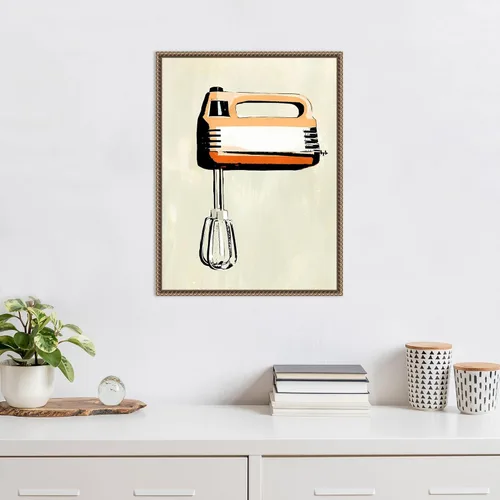 Miniatura 5 de Amanti Art Lienzo enmarcado para pared, 24 x 18 pulgadas, aparato de cocina retro III por Annie Warren, lienzo enmarcado para pared, obras de arte