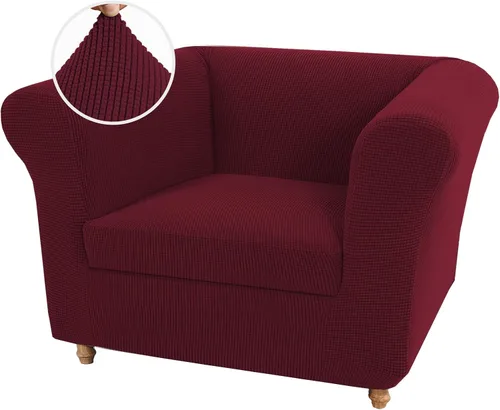 Miniatura 36 de UNBBRRL Funda de sofá Chesterfield de jacquard elástico, fundas de cojín gruesas para sofá, protector de muebles para sala de estar