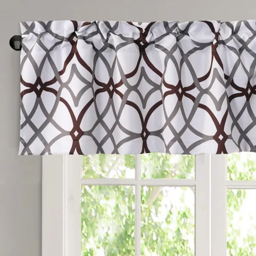 H.VERSAILTEX Cenefas de cortina opacas para cocina/baño - Cenefas de ventana con aislamiento térmico para sala de estar/dormitorio con bolsillo para