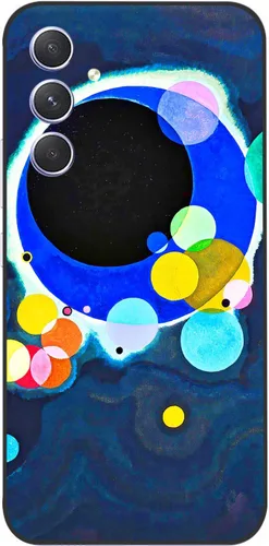 Miniatura 23 de Berkin Arts Wassily Kandinsky - Funda de silicona compatible con Samsung Galaxy A52 5G 4G/A52S 5G, color campo colorido Moongate (varios círculos)