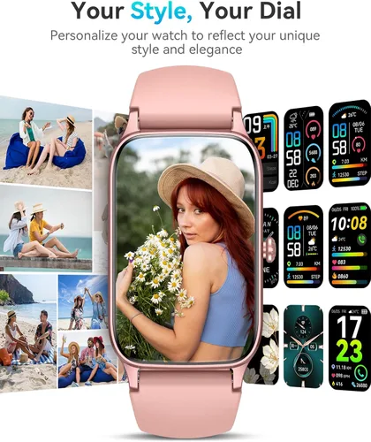Miniatura 5 de Rastreador de actividad física para mujeres y hombres, reloj inteligente de actividad compatible con Android iPhone, contador de pasos con más
