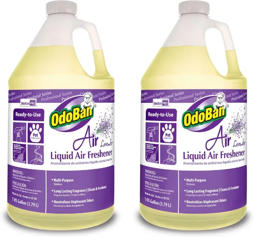 Miniatura 7 de OdoBan Professional Series - Ambientador líquido listo para usar, fabricado en los Estados Unidos, aroma a cereza, paquete de 2, 1 galón cada uno