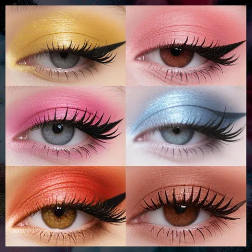 Miniatura 3 de DECENTNESS Paleta de sombras de ojos de 12 colores, tonos nude mate, pigmento brillante brillante, paleta de maquillaje profesional de larga Club