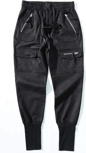Miniatura 2 de MOKEWEN Pantalones deportivos tipo harén tipo cargo para hombre