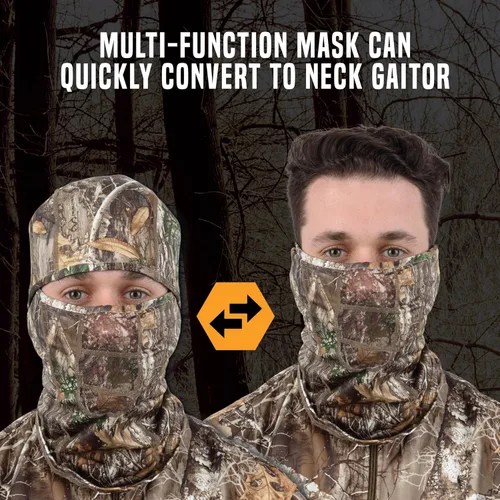 Miniatura 5 de Allen Company Vanish Stretch Fit Camouflage Balaclava, Camo Hunting Face Cover