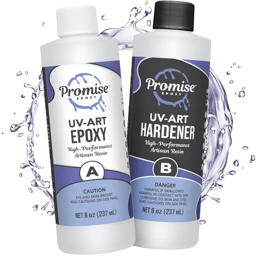 Miniatura 9 de Promise Epoxy Kit de Resina de Arte UV de 2 Galones - Kit de Resina Epoxi de Revestimiento Transparente como Cristal para Superficie de Mesa