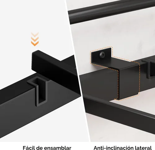 Miniatura 6 de Litera metálica de camas individuales con escalera, resistente y de servicio pesado, con 2 escaleras laterales, ahorro de espacio, no necesita