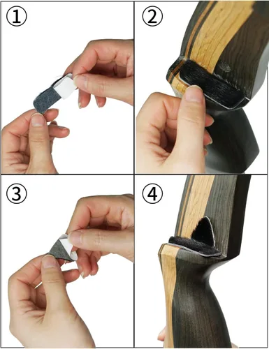 Miniatura 5 de longbowmakwe - Soporte de flecha de tiro con arco/cuerda de arco para arco recurvo