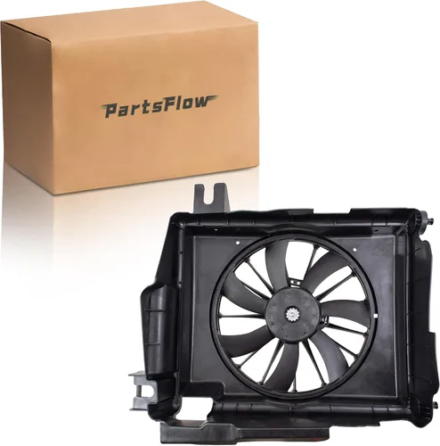 Miniatura 14 de PartsFlow Conjunto de ventilador de enfriamiento del radiador para BMW E46 325i 328i 330i 17117561757
