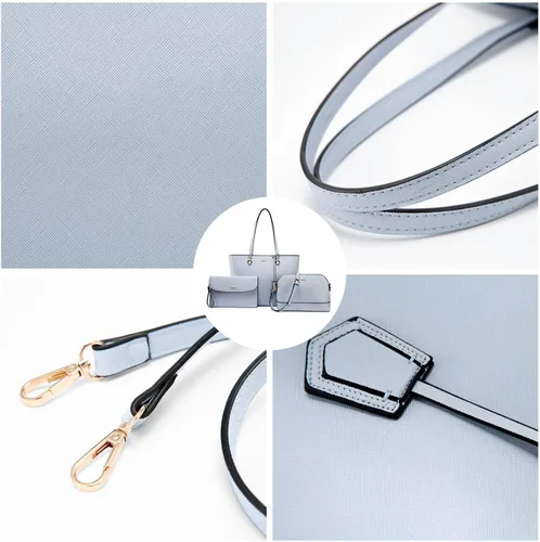 Miniatura 16 de LOVEVOOK Monederos para mujer, juego de bolsos de mano, bolso de hombro, bolso de mano con asa superior, bolsas