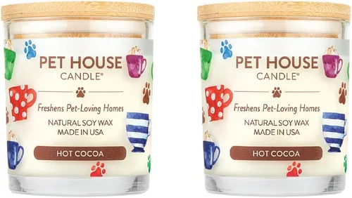 Miniatura 15 de One Fur All, Pet House - Vela 100 % cera de soja, eliminador de olores de mascotas para el hogar, velas aromáticas, no tóxicas y ecológicas