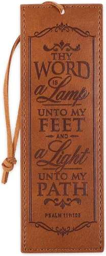Miniatura 15 de Christian Art Gifts - Marcapáginas premium de piel sintética vegana con escritura bíblica para mujeres: Cuando ella habla - Proverbios 31:26, Marrón