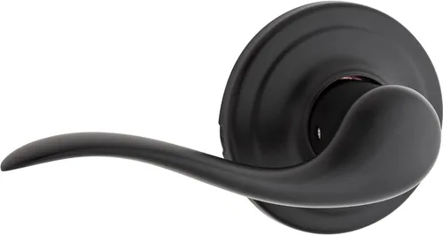Miniatura 29 de Kwikset Tustin Manija de Puerta de Paso Interior, Palanca para Puertas de Armario y Pasillo, Palanca de Manija Reversible Sin Bloqueo, Bronce Bronce