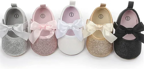 Miniatura 5 de LAFEGEN Zapatos de bebé para niña, antideslizantes, suela suave, de piel sintética, para bebé, Mary Jane, zapatos planos para primeros pasadores