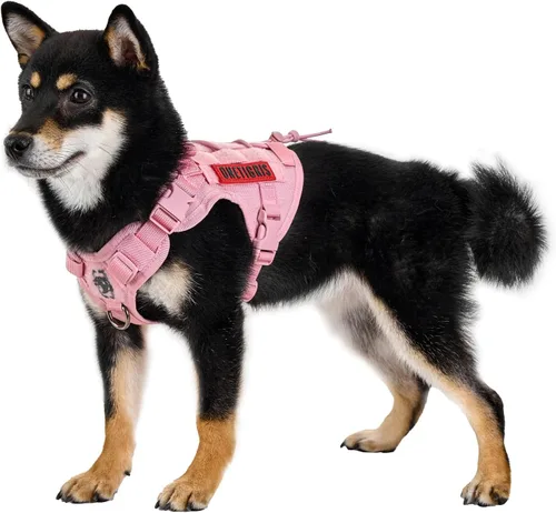 Miniatura 7 de Arnés táctico para perro, arnés de cuerpo completo para perro con mango, chaleco resistente para perro para senderismo, entrenamiento, perros