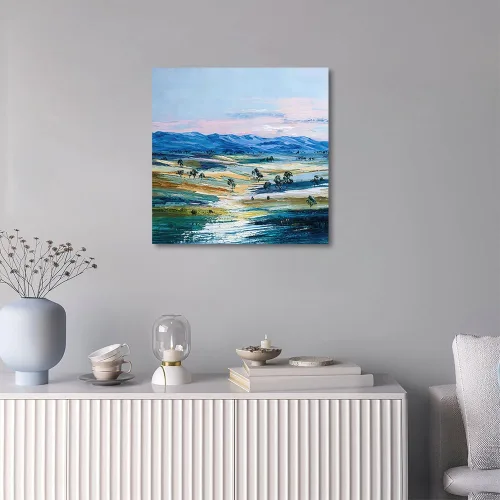 Miniatura 3 de ATELIYISHU Lienzo decorativo para pared, imágenes al aire libre, arte de pared, impresionismo, paisaje de naturaleza serena, pintura al óleo