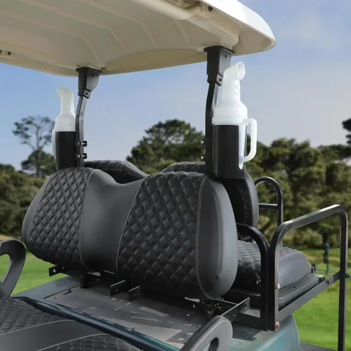 Miniatura 2 de Roykaw Botella de arena para carrito de golf, olla de arena con soporte, botella de arena universal de llenado Divot compatible con modelos EZGO