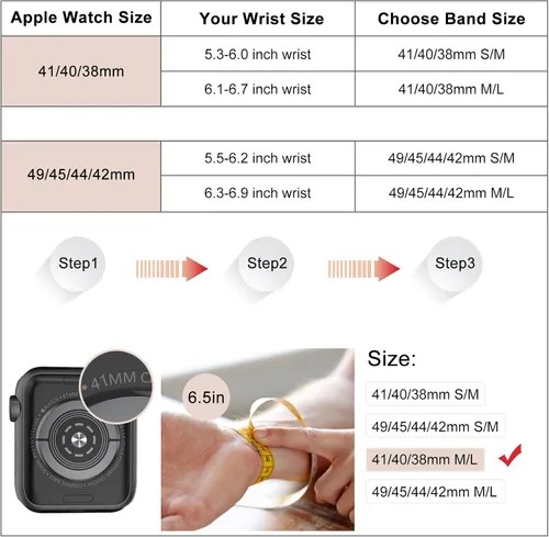 Miniatura 6 de TOYOUTHS Compatible with Apple Watch Band Elastic Scrunchies Women Stretchy Solo Loop 38/40/41/42/44/45/46/49mm Soft Nylon Strap Bracelet Wristband