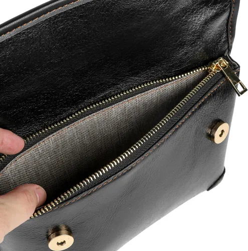 Miniatura 8 de Bolso de mano suave 3 en 1, bolso de mano de cuero para el pecho, bolso bandolera para hombres y mujeres