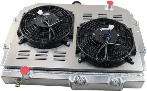 Miniatura 8 de Radiador de 3 filas compatible con AMC Rambler/Javelin AMX/SST/DPL V8 1959 1960 1965 1967 1969 1970 1972 Radiador de aluminio+ ventilador