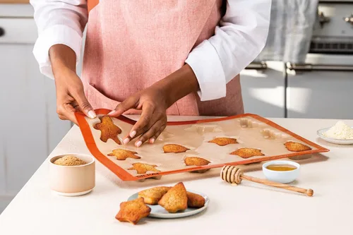 Miniatura 4 de Silpat Los moldes originales de Holiday Treats para hornear, 11 5/8 pulgadas x 15 3/4 pulgadas Caramelo y Naranja