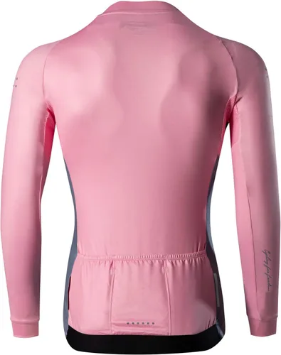 Miniatura 37 de Santic - Camiseta de ciclismo para hombre, manga larga, reflejante, cremallera completa, con bolsillos