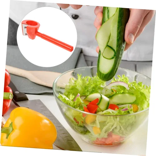 Miniatura 2 de BESTonZON Vegetal Slicer Zanahoria Trituradora Espiral Slicer Frutas Ajustable Vegetales Rallador Zanahoria Espiral Amarillo Cocina Herramientas