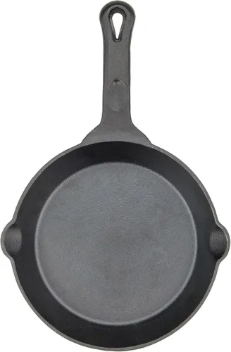 Miniatura 5 de Winco Sartén de hierro fundido de grado comercial con mango, 8