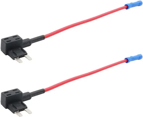 Miniatura 5 de Paquete de 2 adaptadores de fusible para agregar un circuito para mini-cuchilla + 8 fusibles mini (5A, 7.5A, 10A, 15A)