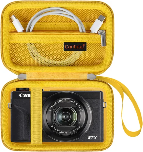 Miniatura 9 de Canboc Funda para cámara Canon PowerShot G7 X Mark III/G7X Mark II Cámara Digital 4K Vlogging, Bolsa para Cámara de Video 4K Point and Shoot, Negro