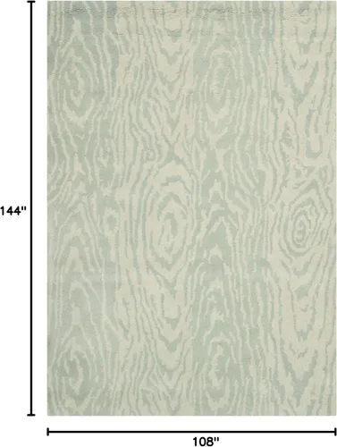 Miniatura 2 de MARTHA STEWART x SAFAVIEH MSR4534D - Alfombra de lana sintética hecha a mano de 9 x 12 pies, color gris niebla Gris (Grey Mist)