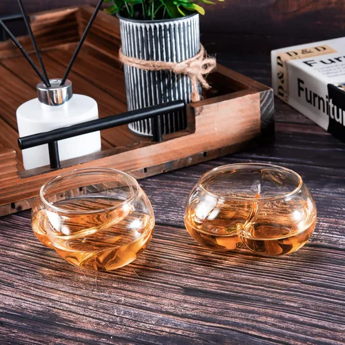 Miniatura 4 de Deez Nuts - Juego de 2 vasos de vino y whisky con texto en inglés "I love Butts, pareja taza, regalo para ella, regalo para él, perfecto