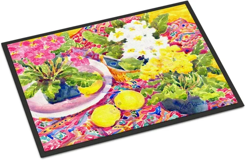 Miniatura 20 de Caroline's Treasures 6055MAT Flower - Tapete Amaryllis de 18 x 27 pulgadas para puerta delantera, para interiores y exteriores, para entrada