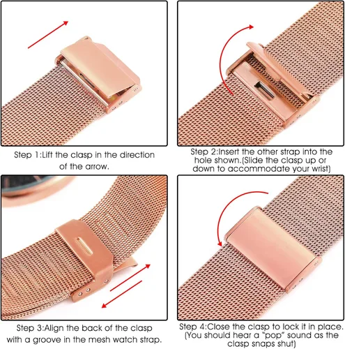 Miniatura 6 de BUREI Relojes de pulsera para hombre, a la moda, minimalista, analógico, de malla de cuarzo, impermeables, relojes para hombres