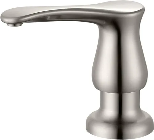 Miniatura 12 de GAGALIFE Dispensador de jabón para fregadero de cocina, dorado cepillado, dispensador de jabón debajo del fregadero con kit de tubo de extensión