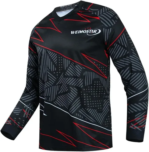 Miniatura 37 de Hotlion Camiseta de ciclismo para hombre, manga larga, MTB Motocross, ropa de carreras todoterreno