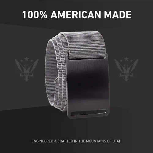 Miniatura 7 de GRIP6 Cinturón táctico – Sin agujero, cinturones de nailon para hombres y mujeres – Fabricado en los Estados Unidos (Ninja)