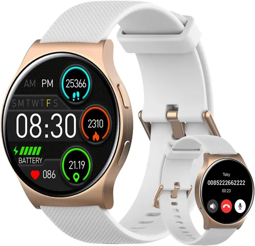 Miniatura 9 de BENIO Reloj inteligente (respuesta/hacer llamada), caras de reloj AI, AMOLED de 1.43 pulgadas con AOD, IP68 impermeable rastreador de fitness, Negro