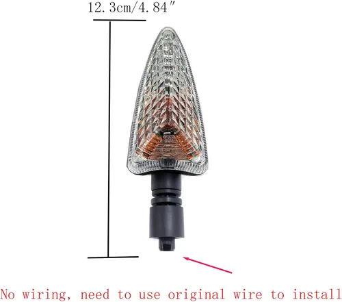 Miniatura 5 de Luces intermitentes para motocicleta, delanteras/traseras, compatibles con Tiger Daytona F800R F800S K1300R/S F800GT F800ST F800GS S1000RR C600