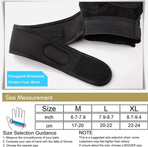 Miniatura 2 de SUJAYU Guantes de entrenamiento, guantes de gimnasio para hombres, muñequeras para levantamiento de muñecas, guantes para entrenamiento, guantes