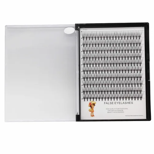 Miniatura 8 de BODERMINCER Extensiones de pestañas postizas individuales mixtas 20D de 0.313-0.78 pulgadas para elegir 0.35-0.47-0.79 pulgadas, mezcla de pestañas